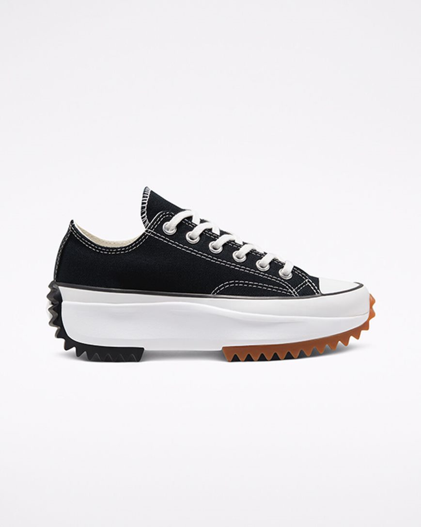 Topanky Na Platforme Converse Run Star Hike Nizke Damske Čierne Biele | SK F11LJD8